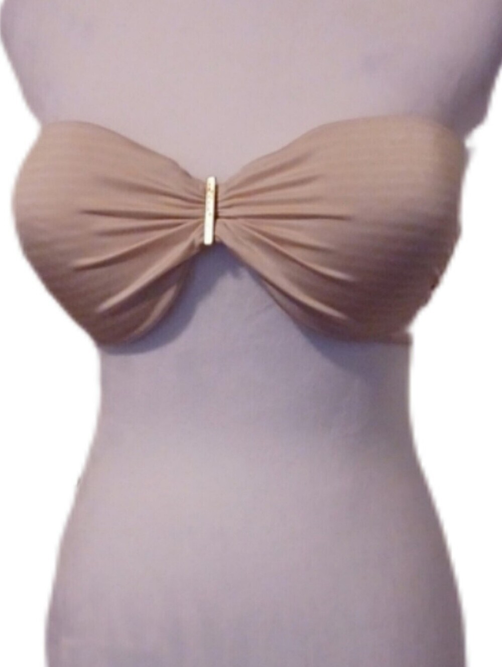 -- Victoria's Secret Strapless Bandeau Bikini Top - Striped Size 36C